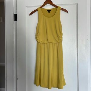 Yellow Ann Taylor XSP Petite Dress